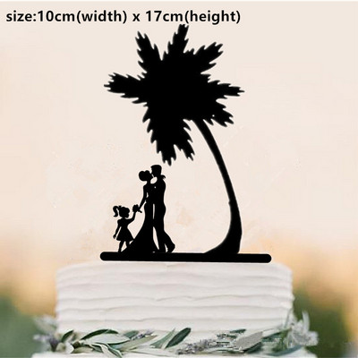 Topper pentru tort în stil de familie, petrecere de nuntă, aniversare de câine pentru copii, decorațiuni pentru duș de mireasă, cadou pentru copii, decor pentru tort, nuntă rustică