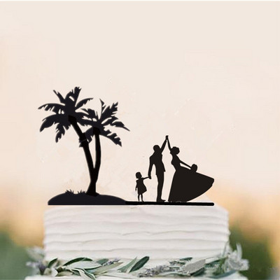 Topper pentru tort în stil de familie, petrecere de nuntă, aniversare de câine pentru copii, decorațiuni pentru duș de mireasă, cadou pentru copii, decor pentru tort, nuntă rustică