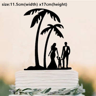 Topper pentru tort în stil de familie, petrecere de nuntă, aniversare de câine pentru copii, decorațiuni pentru duș de mireasă, cadou pentru copii, decor pentru tort, nuntă rustică