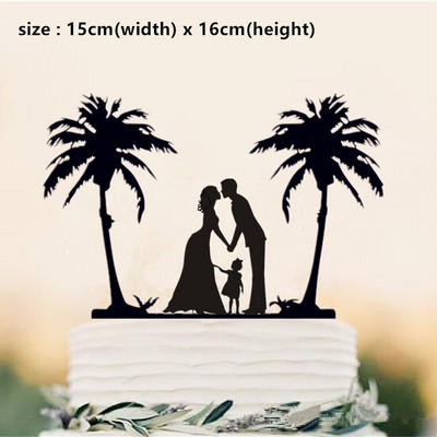 Topper pentru tort în stil de familie, petrecere de nuntă, aniversare de câine pentru copii, decorațiuni pentru duș de mireasă, cadou pentru copii, decor pentru tort, nuntă rustică