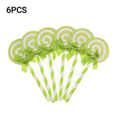 6 db Színes nyalóka pillangós nyakkendő torta díszítő kellékek Cupcake Fedők Cukor tál ajándékdoboz Születésnapi parti dekoráció gyerekeknek