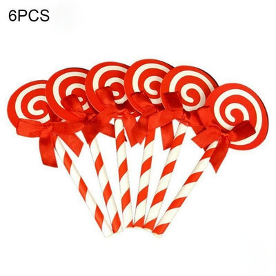 6 db Színes nyalóka pillangós nyakkendő torta díszítő kellékek Cupcake Fedők Cukor tál ajándékdoboz Születésnapi parti dekoráció gyerekeknek