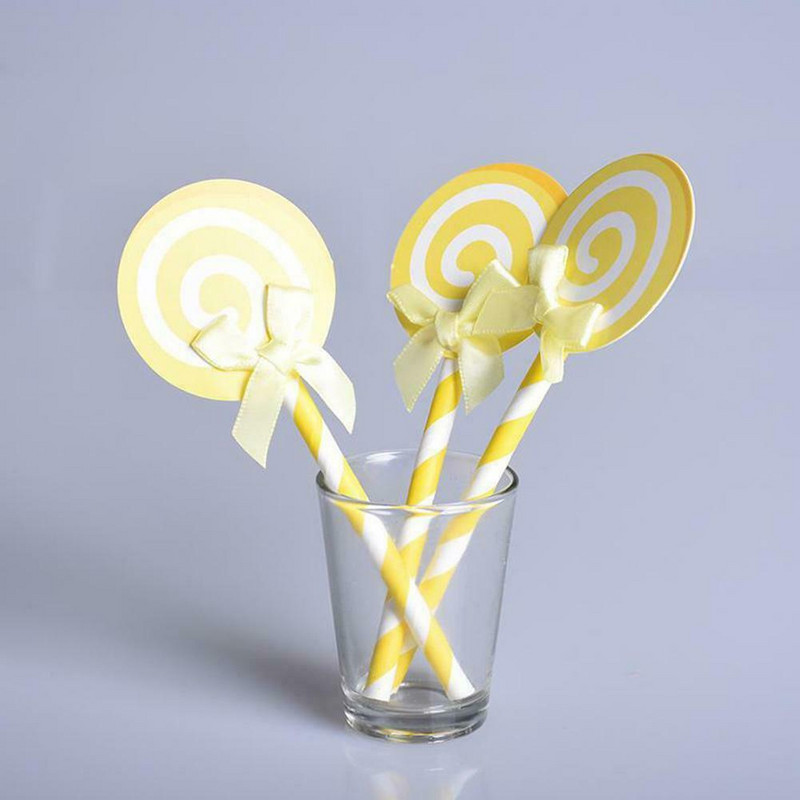 6 db Színes nyalóka pillangós nyakkendő torta díszítő kellékek Cupcake Fedők Cukor tál ajándékdoboz Születésnapi parti dekoráció gyerekeknek