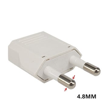 ΗΠΑ σε ΕΕ Euro American Travel Adapter 2 pin 4,0mm 4,8mm βύσμα Ευρωπαϊκής ΕΕ σε ΗΠΑ Μετατροπέας ρεύματος Πρίζα ηλεκτρική πρίζα