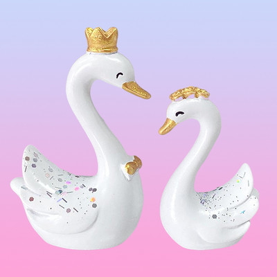 Kip labuda od smole u nordijskom stilu Umjetničko djelo Ukrasi Figurice Skulpture Preljevi za torte za svatove Dekoracije za pečenje Pokloni
