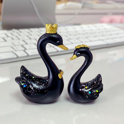 Kip labuda od smole u nordijskom stilu Umjetničko djelo Ukrasi Figurice Skulpture Preljevi za torte za svatove Dekoracije za pečenje Pokloni