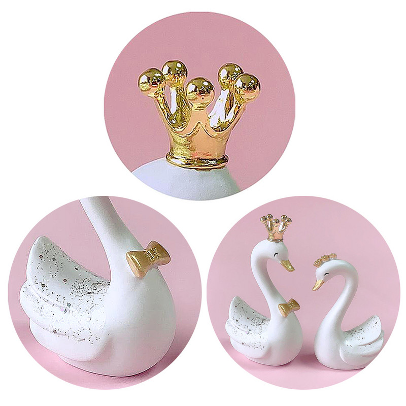 Kip labuda od smole u nordijskom stilu Umjetničko djelo Ukrasi Figurice Skulpture Preljevi za torte za svatove Dekoracije za pečenje Pokloni