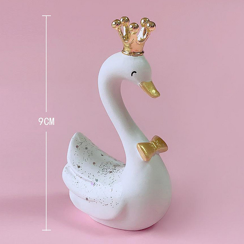 Kip labuda od smole u nordijskom stilu Umjetničko djelo Ukrasi Figurice Skulpture Preljevi za torte za svatove Dekoracije za pečenje Pokloni