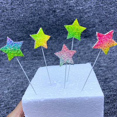 Säravad laserliblikaga tordikatted Palju õnne sünnipäevaks tordipealsed Käsitsi valmistatud maalitud pulmade sünnipäevapeo tordikaunistused peoküpsetamine