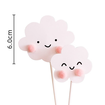 Personalizirana crtića za tortu Prekrasna ružičasta vila Djevojka Dekor Zec Zvijezda Oblak Srce Dekoracija Torta Rođendanska Baby Shower