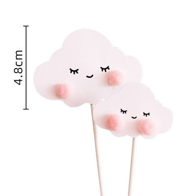 Personalizirana crtića za tortu Prekrasna ružičasta vila Djevojka Dekor Zec Zvijezda Oblak Srce Dekoracija Torta Rođendanska Baby Shower