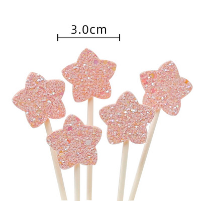 Personalizirana crtića za tortu Prekrasna ružičasta vila Djevojka Dekor Zec Zvijezda Oblak Srce Dekoracija Torta Rođendanska Baby Shower