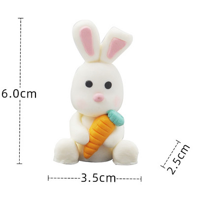 Personalizirana crtića za tortu Prekrasna ružičasta vila Djevojka Dekor Zec Zvijezda Oblak Srce Dekoracija Torta Rođendanska Baby Shower