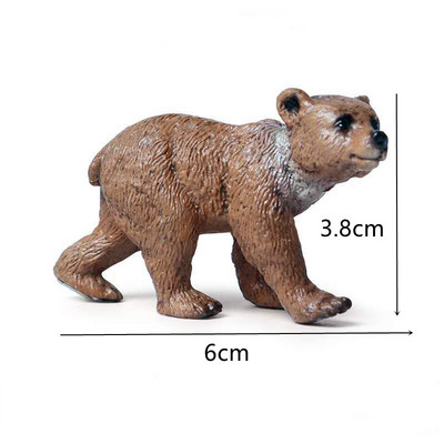 Dječji ukrasi za rođendansku tortu Divlje šumske životinje Vjeverica Zec Jelen Model Ukrasi Čestitka Dječja jednogodišnja zabava