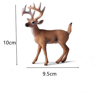 Dječji ukrasi za rođendansku tortu Divlje šumske životinje Vjeverica Zec Jelen Model Ukrasi Čestitka Dječja jednogodišnja zabava