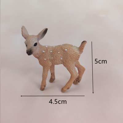 Dječji ukrasi za rođendansku tortu Divlje šumske životinje Vjeverica Zec Jelen Model Ukrasi Čestitka Dječja jednogodišnja zabava