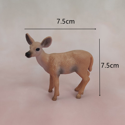 Dječji ukrasi za rođendansku tortu Divlje šumske životinje Vjeverica Zec Jelen Model Ukrasi Čestitka Dječja jednogodišnja zabava