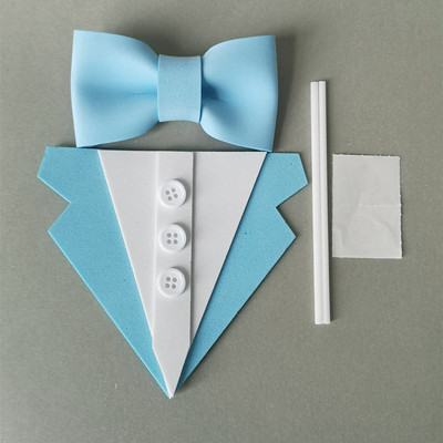 Torto viršaus kostiumo apykaklė Peteliškė Desertas Torto dekoravimo įrankiai laimingų tėčių gimtadienio dieną Vestuvės, vakarėlis, tėtis, kepyklėlė