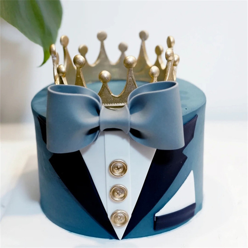 Torto viršaus kostiumo apykaklė Peteliškė Desertas Torto dekoravimo įrankiai laimingų tėčių gimtadienio dieną Vestuvės, vakarėlis, tėtis, kepyklėlė