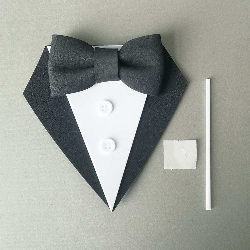 Torto viršaus kostiumo apykaklė Peteliškė Desertas Torto dekoravimo įrankiai laimingų tėčių gimtadienio dieną Vestuvės, vakarėlis, tėtis, kepyklėlė