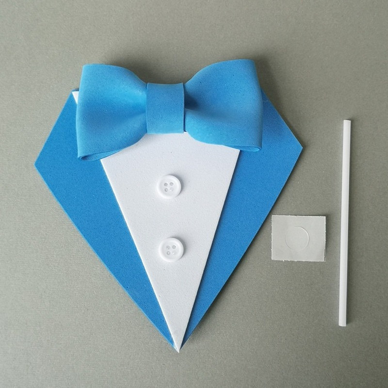 Torto viršaus kostiumo apykaklė Peteliškė Desertas Torto dekoravimo įrankiai laimingų tėčių gimtadienio dieną Vestuvės, vakarėlis, tėtis, kepyklėlė