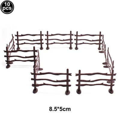 Mini figurine de cai pentru petrecerea de aniversare a calului, decorare pentru tort, gard de corral, jucărie de curse, decor tort pentru cai, cowboy, cowgril, consumabile pentru ziua de naștere