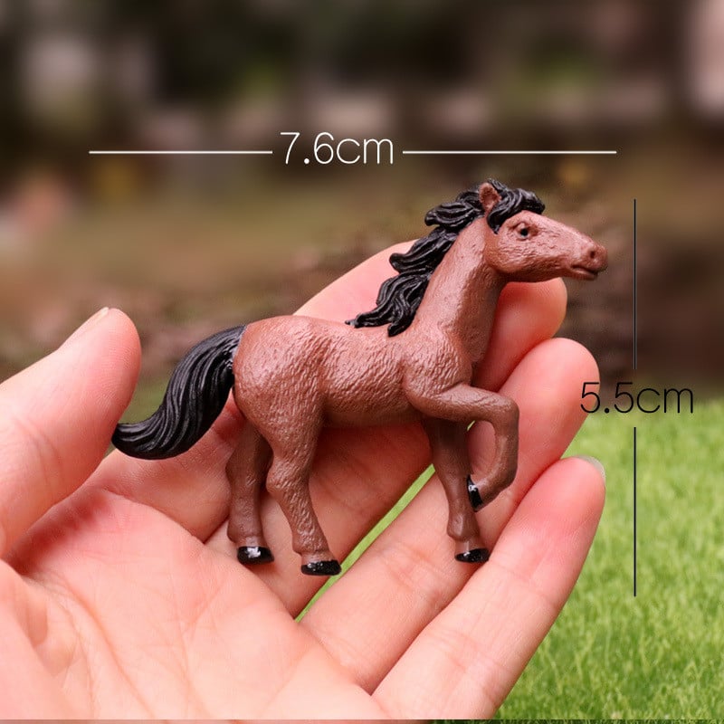 Mini figurine de cai pentru petrecerea de aniversare a calului, decorare pentru tort, gard de corral, jucărie de curse, decor tort pentru cai, cowboy, cowgril, consumabile pentru ziua de naștere