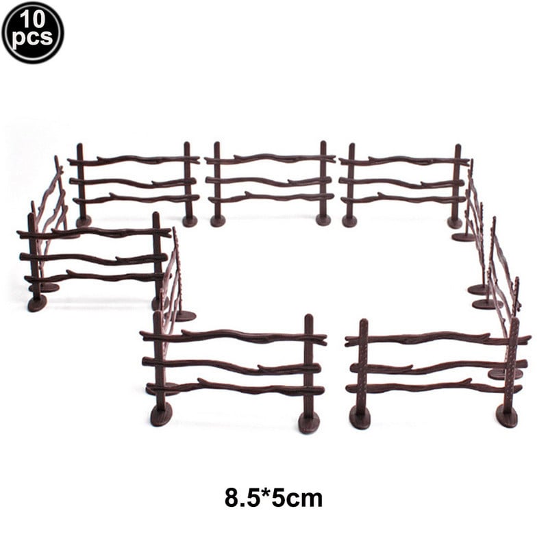 Mini figurine de cai pentru petrecerea de aniversare a calului, decorare pentru tort, gard de corral, jucărie de curse, decor tort pentru cai, cowboy, cowgril, consumabile pentru ziua de naștere