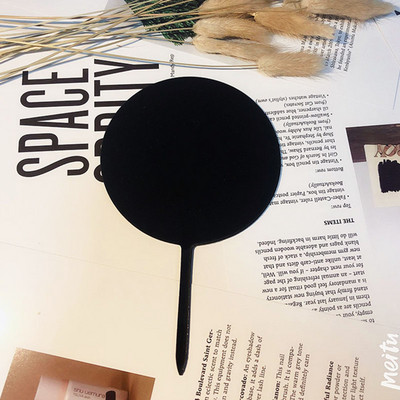 INS New Happy Birthday Akrilni nadjev za torte Laserski obojeni okrugli nadjev za torte za dječje rođendane Ukrasi za torte Baby Shower