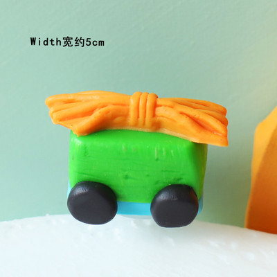 Dekoracija torte s farmskim životinjama Tema farme Prekrivač rođendanske torte Svinja Piletina Traktor Krava Figura Prekrivač torte za Baby Show Seoska zabava