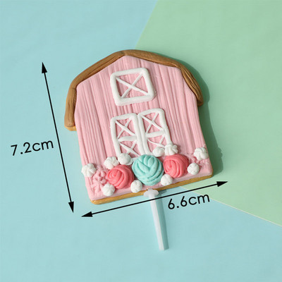 Dekoracija torte s farmskim životinjama Tema farme Prekrivač rođendanske torte Svinja Piletina Traktor Krava Figura Prekrivač torte za Baby Show Seoska zabava