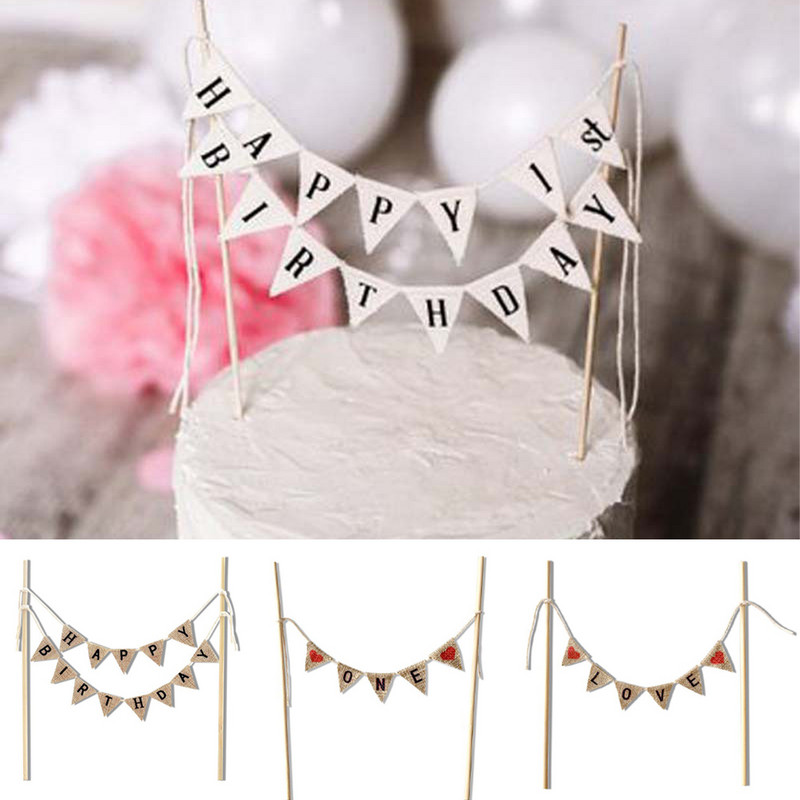 1 τμχ Ρουστίκ κάλυμμα για τούρτα γενεθλίων Μίνι κομψό γράμμα για τούρτα γενεθλίων Κορυφαία σημαία Τριγωνικό Banner Wave Επιδόρπιο Cupcake 2023 Νέο
