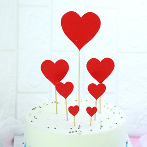 1 set LOVE pentru steagul de tort de Ziua Îndrăgostiților, alegeri pentru decorare acrilice pentru deserturi, Topper acrilic pentru tort pentru articole de petrecere