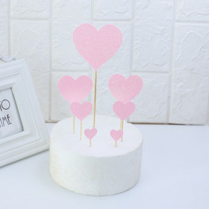 1 set LOVE pentru steagul de tort de Ziua Îndrăgostiților, alegeri pentru decorare acrilice pentru deserturi, Topper acrilic pentru tort pentru articole de petrecere