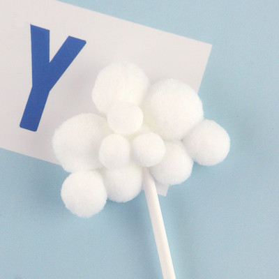 1db/10db Aranyos színes felhős tortafeltöltő bulizós gyerekeknek lányoknak, babáknak Boldog születésnapot Hold léggömb tortadísz születésnapi ajándékok