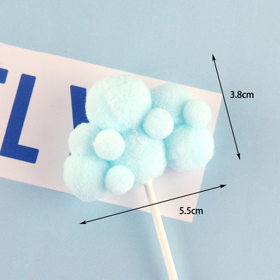1db/10db Aranyos színes felhős tortafeltöltő bulizós gyerekeknek lányoknak, babáknak Boldog születésnapot Hold léggömb tortadísz születésnapi ajándékok