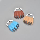 Novi otvarač za boce Fat Cat Claw, magnetski otvarač za pivo sa crtanim životinjama, PVC otvarač za limenke od meke gume, 1 kom.