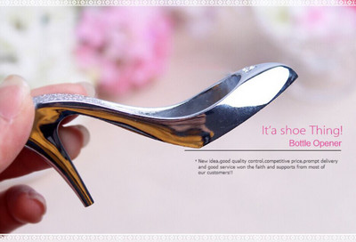 Kreatív tervezésű sörnyitó rozsdamentes acél magassarkú sörnyitó Személyiség szülinapi buli Ajándék Otthoni Szuvenír Díszek