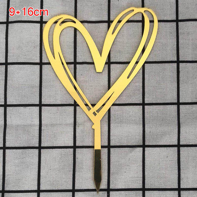 Ins New Love Wedding Cake Topper Sretno Valentinovo 2021 Zlatno Crveno Srce Topper Topper Za Ukrase Torte za godišnjicu vjenčanja