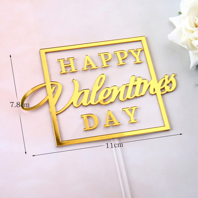 Ins New Love Wedding Cake Topper Sretno Valentinovo 2021 Zlatno Crveno Srce Topper Topper Za Ukrase Torte za godišnjicu vjenčanja