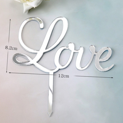 Ins New Love Wedding Cake Topper Sretno Valentinovo 2021 Zlatno Crveno Srce Topper Topper Za Ukrase Torte za godišnjicu vjenčanja