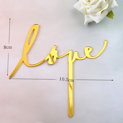Ins New Love Wedding Cake Topper Sretno Valentinovo 2021 Zlatno Crveno Srce Topper Topper Za Ukrase Torte za godišnjicu vjenčanja