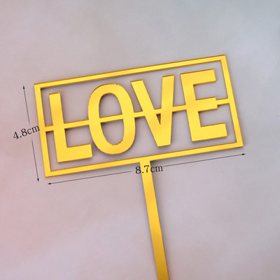 Ins New Love Wedding Cake Topper Sretno Valentinovo 2021 Zlatno Crveno Srce Topper Topper Za Ukrase Torte za godišnjicu vjenčanja