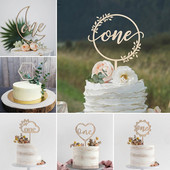 Fa ONE Tortafedő Újszülött Baba Boldog Születésnapot Fiú Lány Baba Tortafeltét Zuhanyzós buli díszek Első házassági évforduló