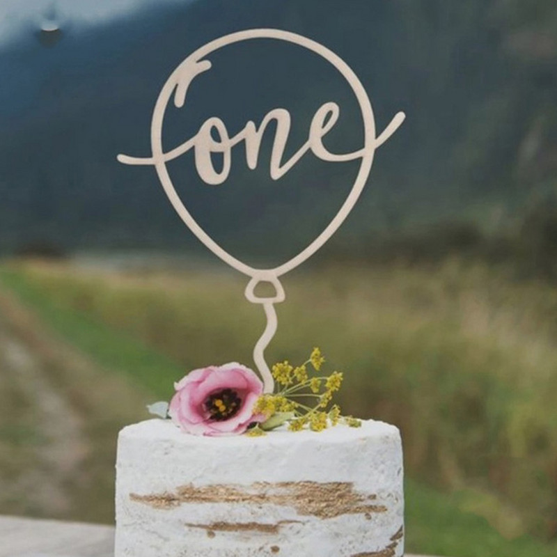 Fa ONE Tortafedő Újszülött Baba Boldog Születésnapot Fiú Lány Baba Tortafeltét Zuhanyzós buli díszek Első házassági évforduló