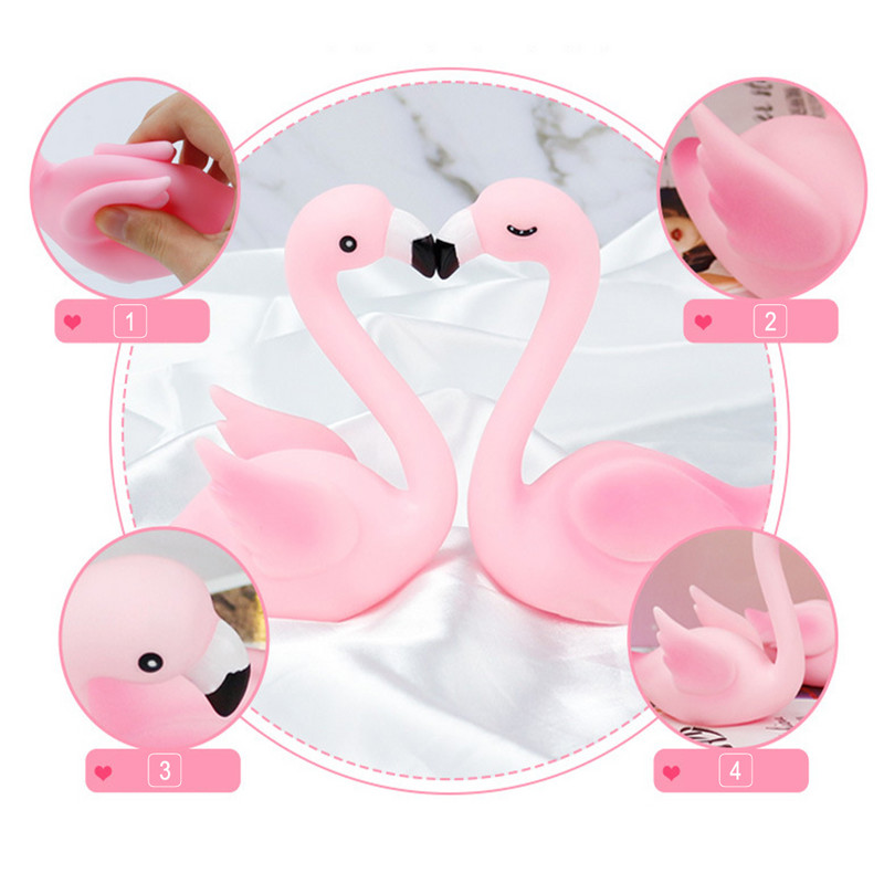 Amawill Pink Flamingo Happy Birthday Cake Topper Paabulinnu sulgedest Tordi kaunistused Baby Shower Pulmapeo kaunistamiseks