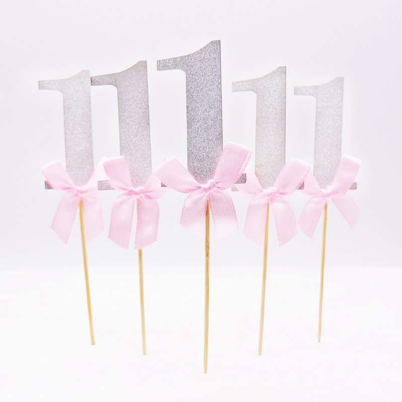 10 kom/lot Kartica za umetanje vrha za tortu Baby Shower vrh za torte 1 godina Dječji rođendanski kolačići za umetanje kartice Ukrasni dodaci