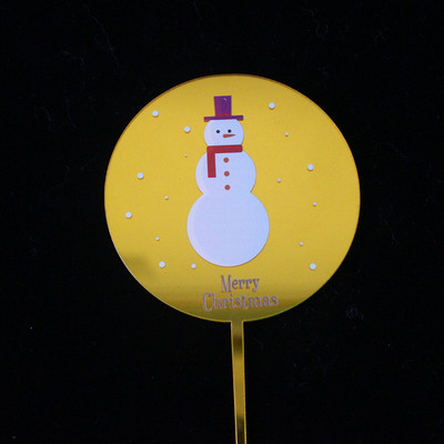 2 komada Sretan Božić Akrilni vrh za kolače Zlatno srebrni jelenji losovi rogovi Akrilni vrh za kolače za božićnu zabavu Ukrasi za torte 2019.