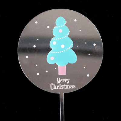 2 komada Sretan Božić Akrilni vrh za kolače Zlatno srebrni jelenji losovi rogovi Akrilni vrh za kolače za božićnu zabavu Ukrasi za torte 2019.