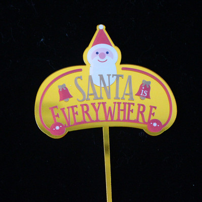 2 komada Sretan Božić Akrilni vrh za kolače Zlatno srebrni jelenji losovi rogovi Akrilni vrh za kolače za božićnu zabavu Ukrasi za torte 2019.